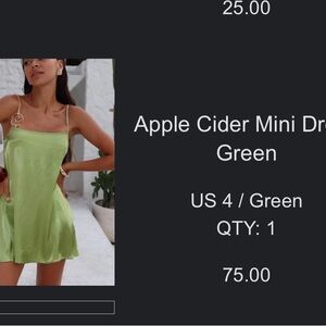 Green Mini Dress